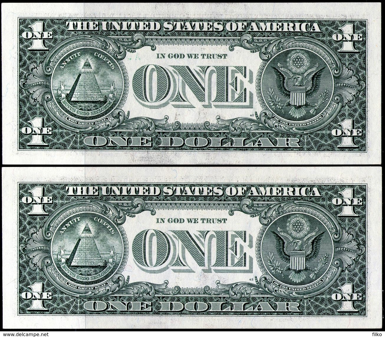 USA 1$ Dollars 2003A,Boston Consecutive SerialNo.,as Scan - Biljetten Van De  Federal Reserve (1928-...)