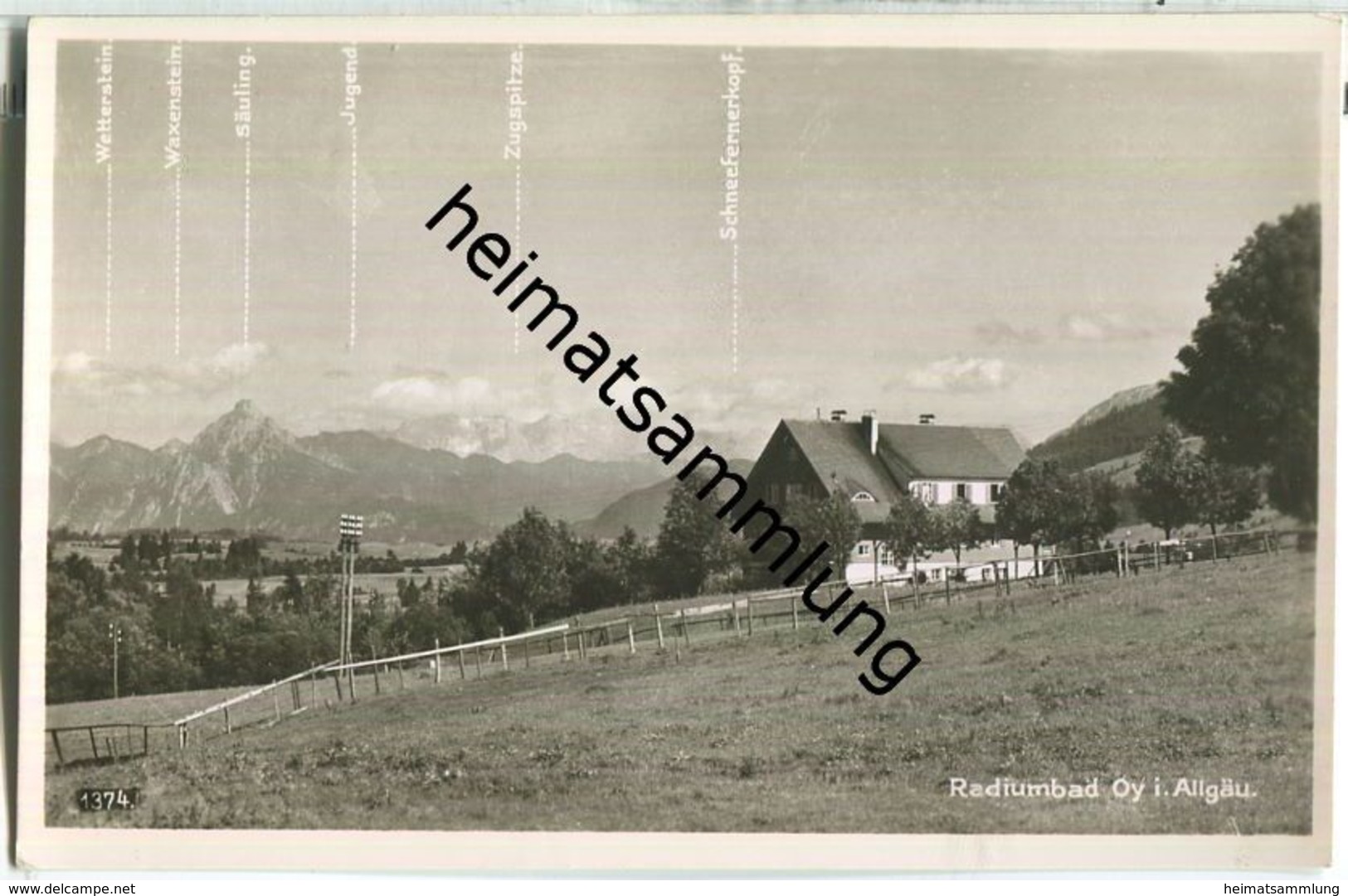 Radiumbad Oy - Foto-Ansichtskarte - Verlag Peter Triem München - Mittelberg