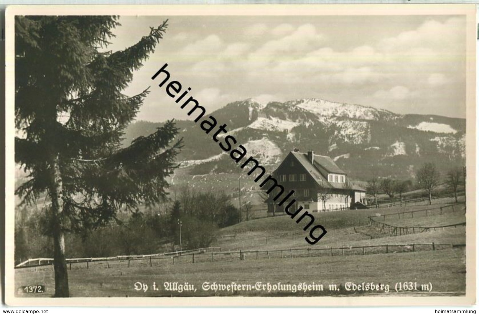 Oy - Schwestern-Erholungsheim - Foto-Ansichtskarte - Verlag Peter Triem München - Mittelberg