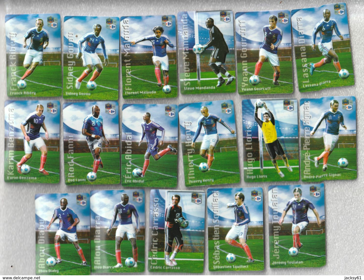 Foot Ball équipe De France (17 Magnets ) - Deportes