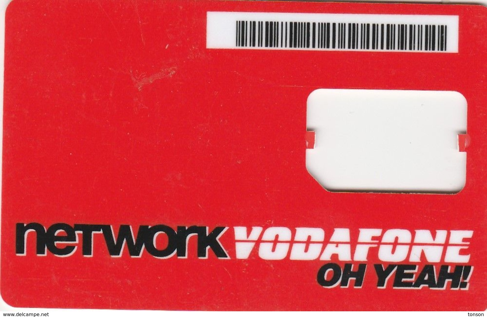 ?,  GSM Frame Without Chip, Network Vodafone Oh Yeah, 2 Scans. - Onbekende Oorsprong