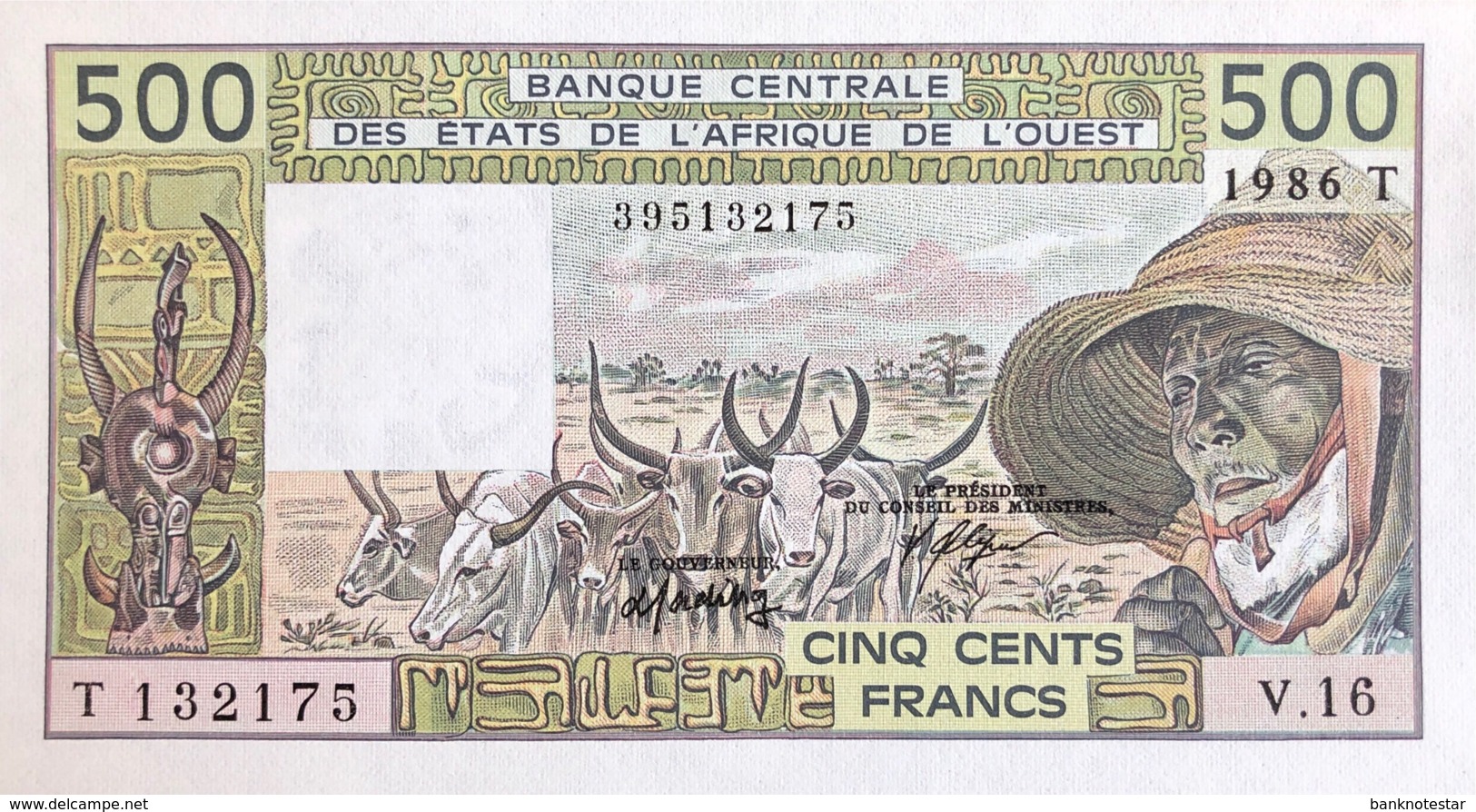 West African States 500 Francs, P-806Ti (1986) - UNC - Togo Issue - Westafrikanischer Staaten