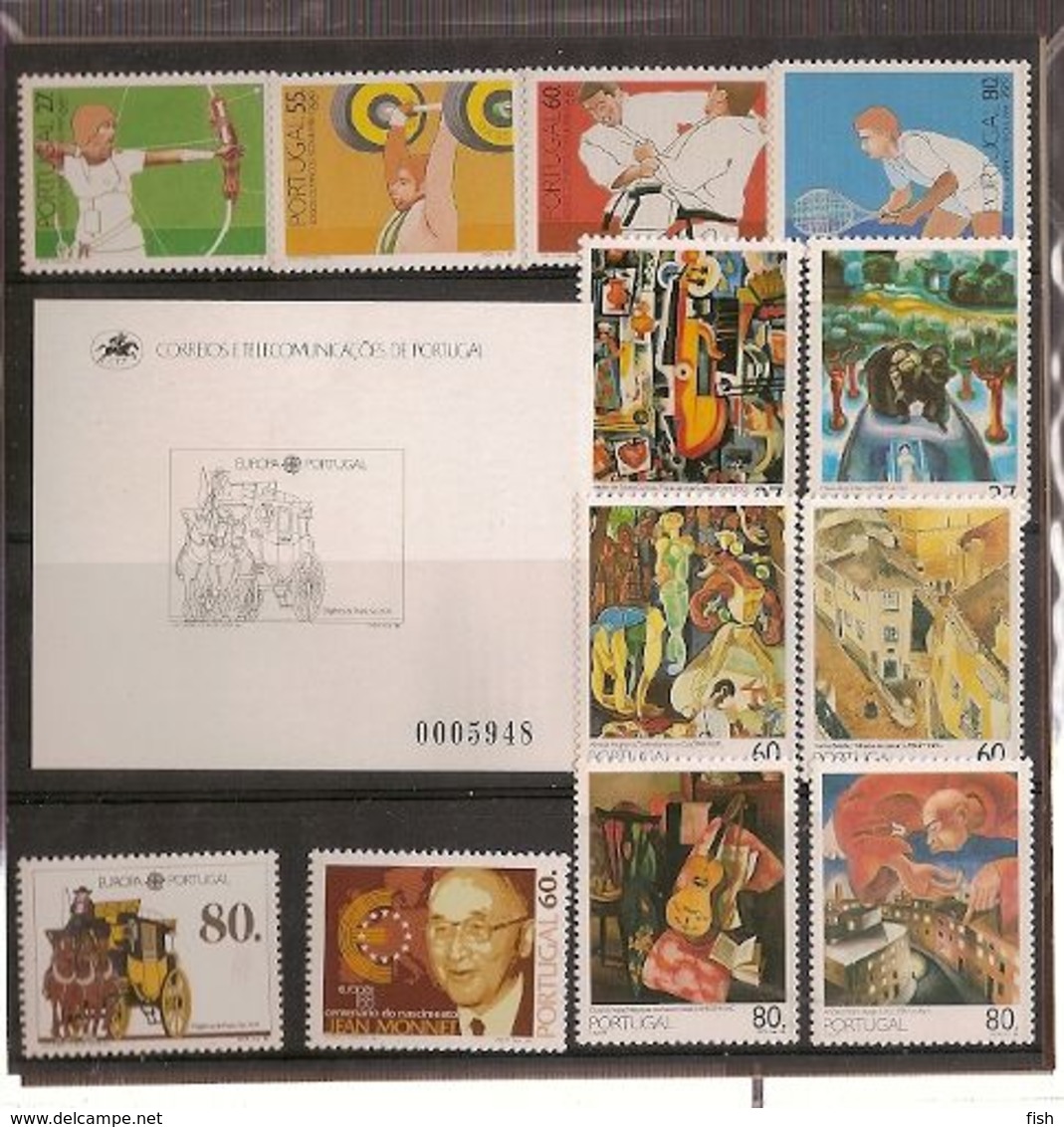 Portugal ** & Portugal And Portfolio All In Stamps 1988 (6868) - Buch Des Jahres