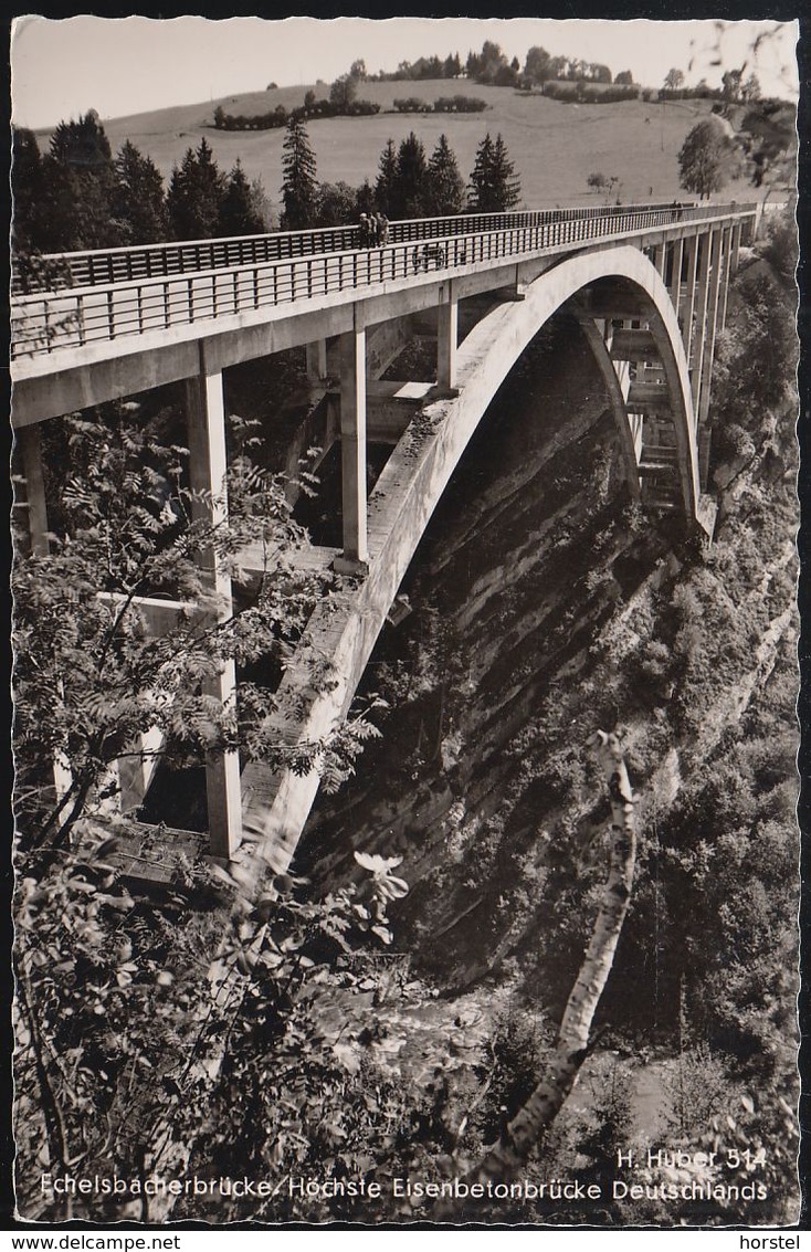 D-82401 Rottenbuch - Echelsbacherbrücke - Höchste Eisenbetonbrücke Deutschlands - Weilheim