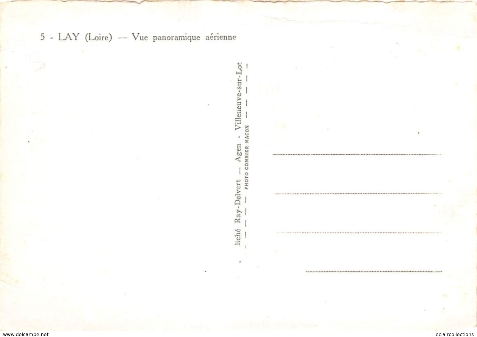 Lay        42         Vue Panoramique Aérienne    10x15     (voir Scan) - Sonstige & Ohne Zuordnung