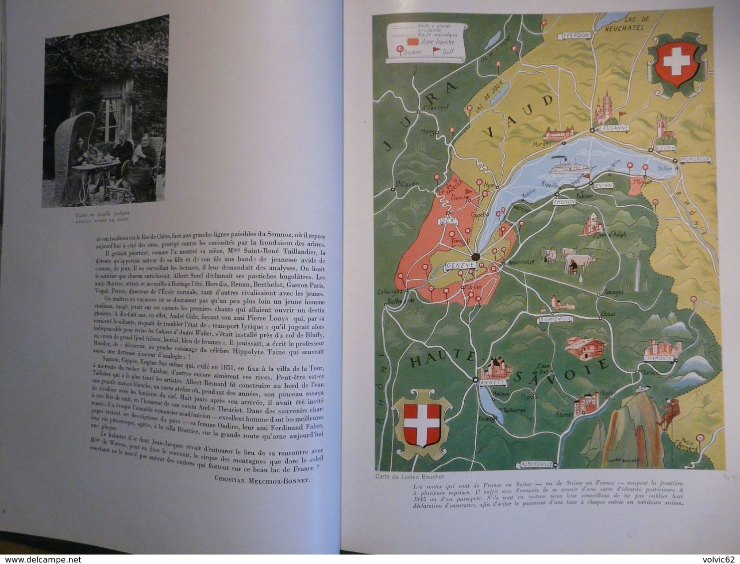 Plaisir de france 1951 annecy chateau chillon  coppet ripaille thonon vongy nernier thuyset larringes evian tourronde