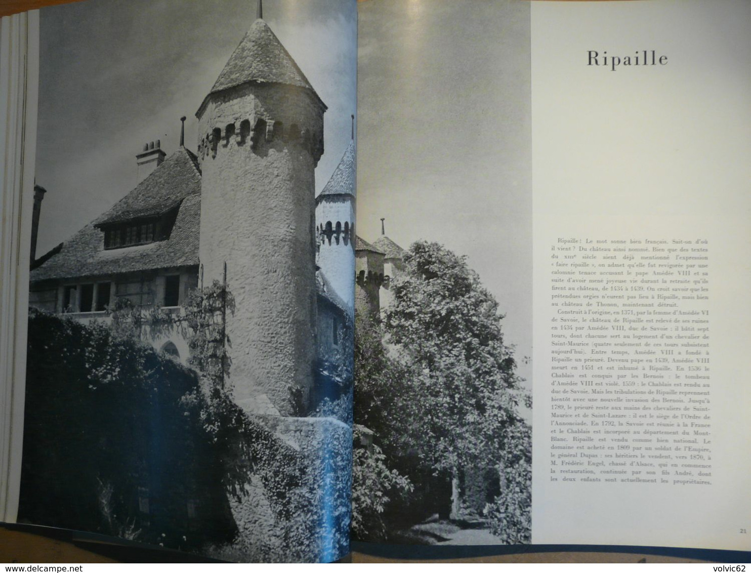 Plaisir de france 1951 annecy chateau chillon  coppet ripaille thonon vongy nernier thuyset larringes evian tourronde