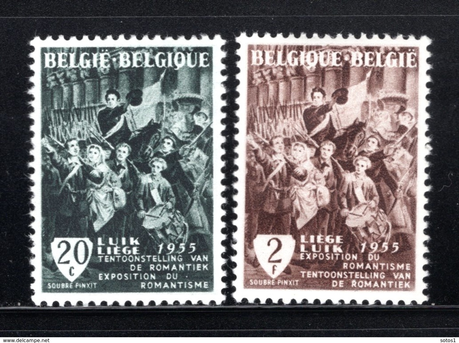 971/972 MNH 1955 - Tentoonstelling Van De Romantiek. - Ungebraucht