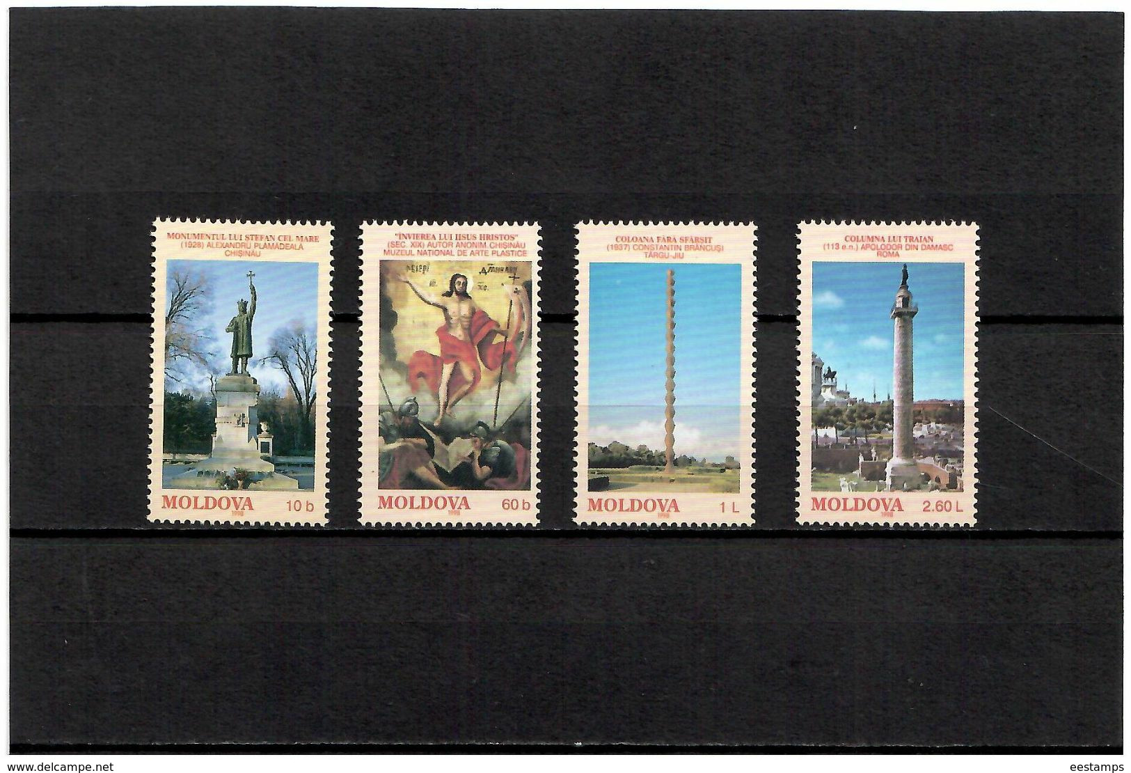 Moldova 1998 .  Art And Monuments. 4v: 10b, 60b, 1L, 2.60L.  Michel # 271-74 - Moldavie