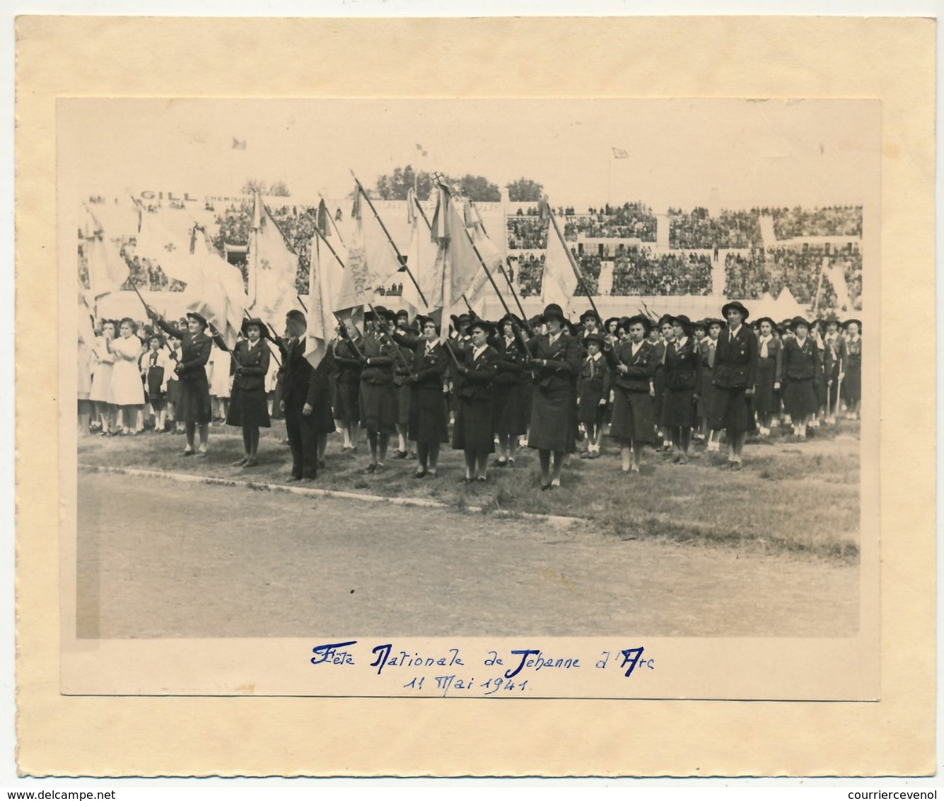 Photo Originale - Fête Nationale De Jeanne D'Arc - Guides De France - 11 Mai 1941 - Radsport