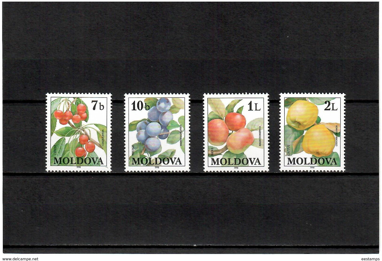 Moldova 1998 . Fruits, 4v: 7b, 10b, 1L, 2L.    Michel # 278-81 - Moldavia