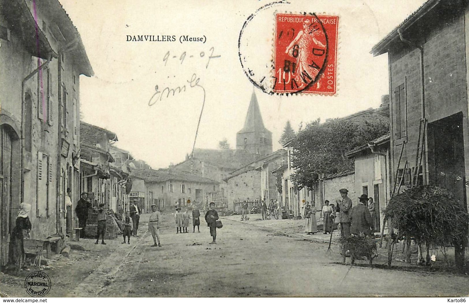 Damvillers * 1907 * Rue Du Village - Damvillers