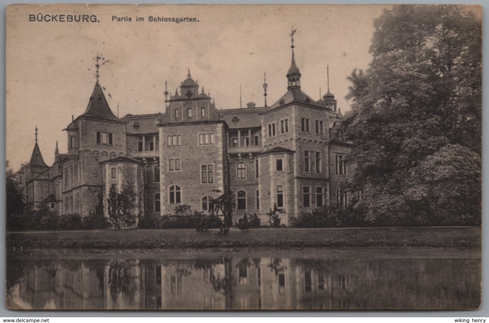 Bückeburg - S/w Partie Im Schlossgarten - Bueckeburg