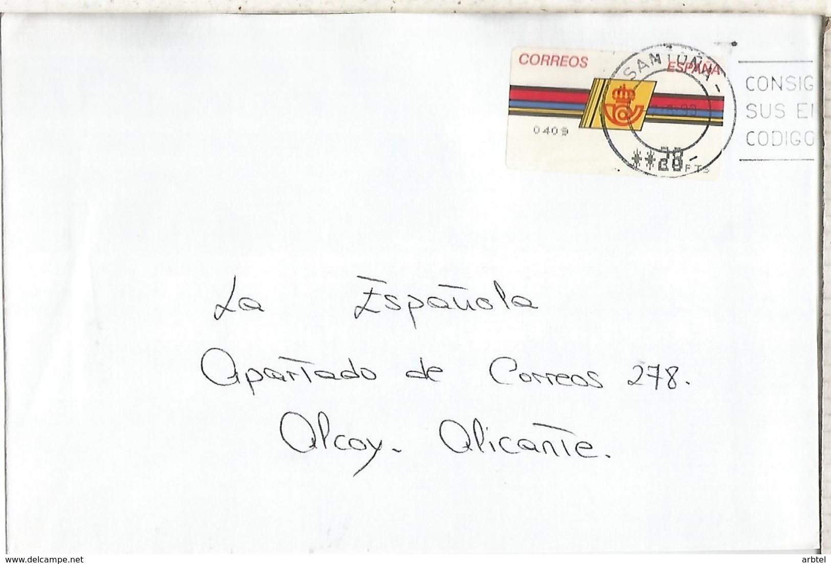 CC CON ATM LOGO CORREOS SANTOÑA CANTABRIA - Cartas & Documentos