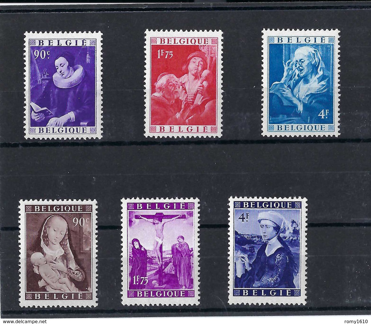 BELGIQUE : 792-97 MNH ** Impeccable. Scan Recto/verso - Unused Stamps