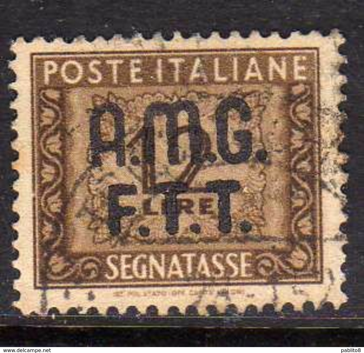 TRIESTE A 1947 - 1949 AMG-FTT SEGNATASSE POSTAGE DUE TAXES TASSE LIRE 12 USATO USED OBLITERE - Postage Due