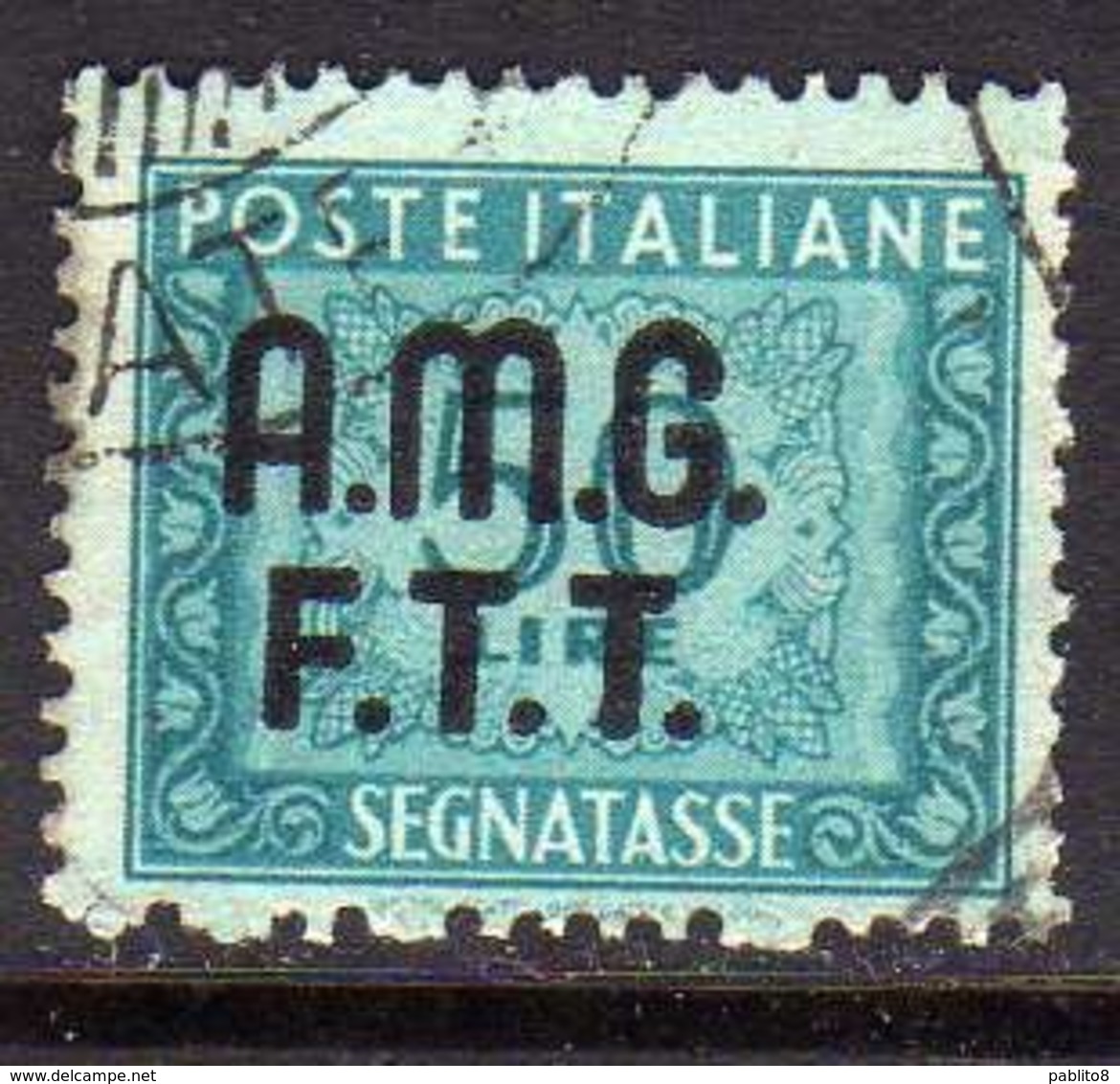 TRIESTE A 1947 - 1949 AMG-FTT SEGNATASSE POSTAGE DUE TAXES TASSE LIRE 50 USATO USED OBLITERE - Taxe