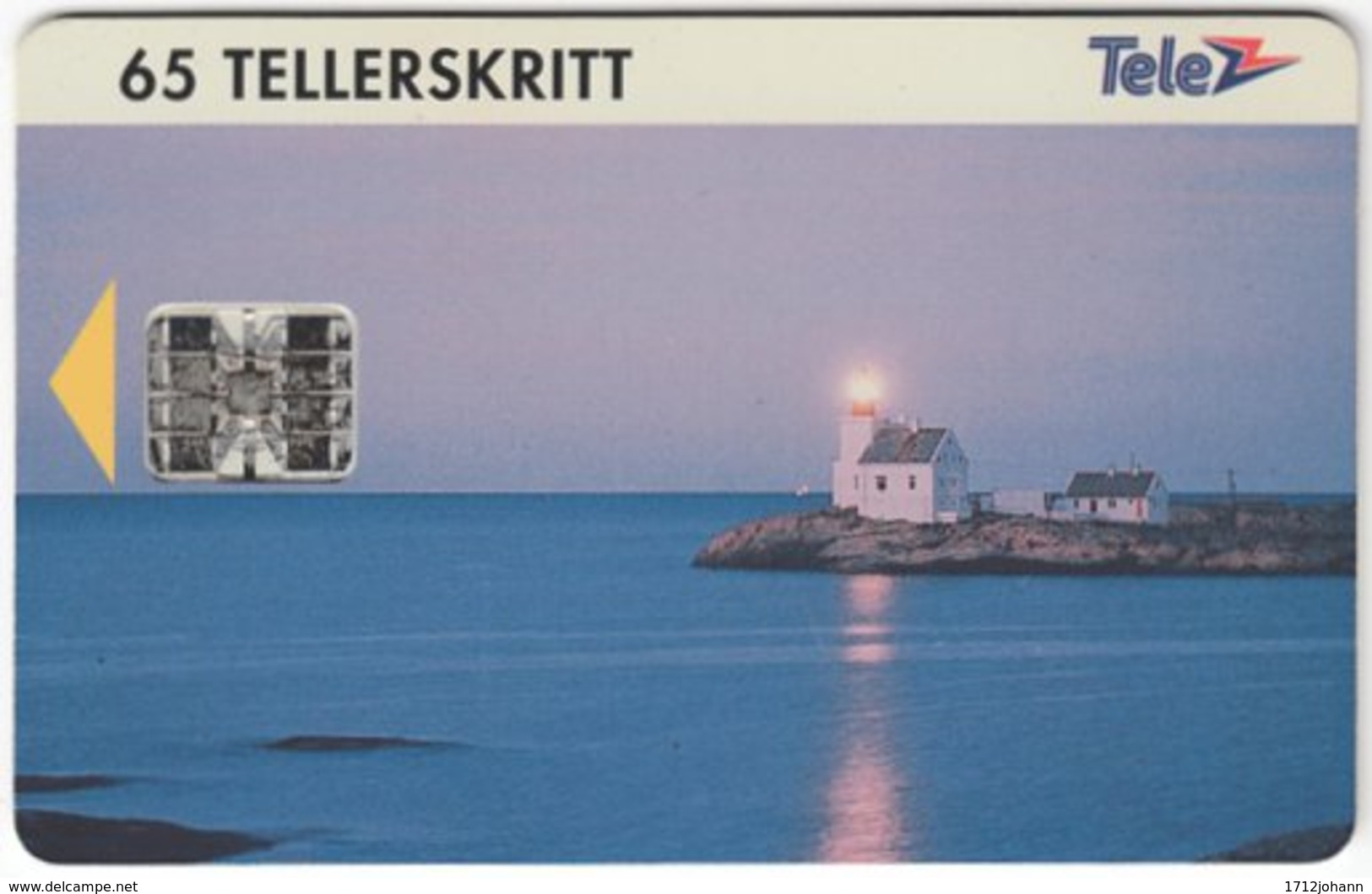 NORWAY A-331 Chip Telenor - Landscape, Coast, Lighthouse - Used - Norwegen