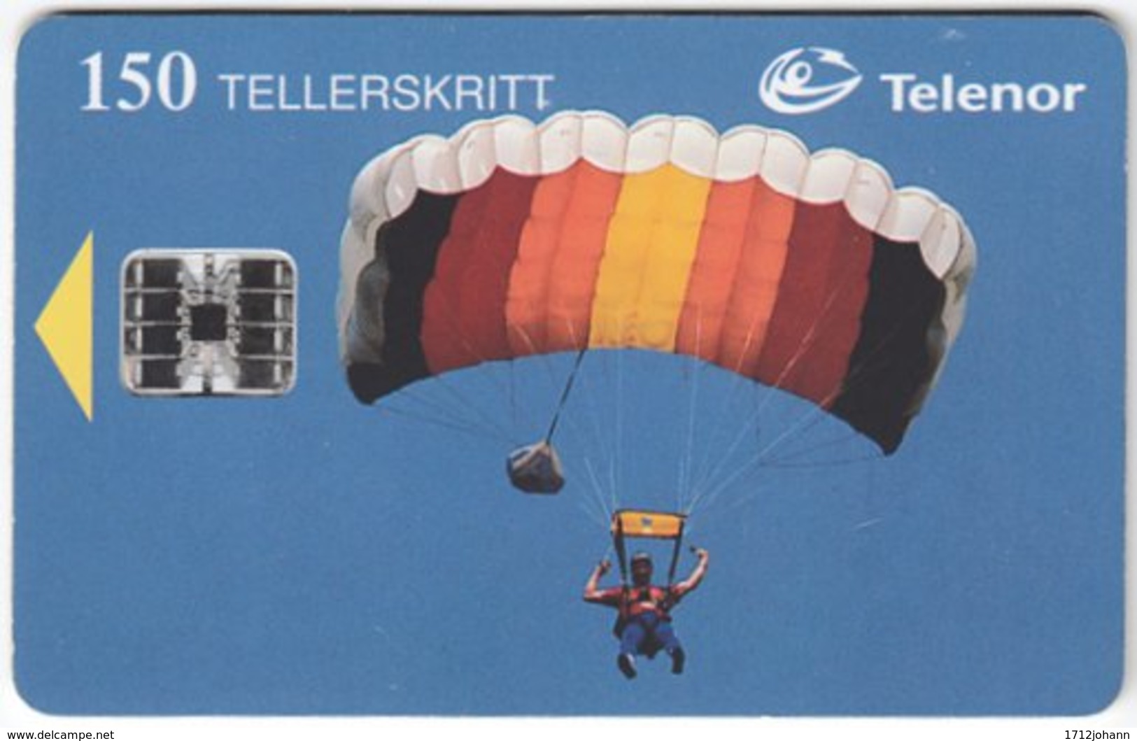 NORWAY A-373 Chip Telenor - Leisure, Paraglidding - Used - Norwegen