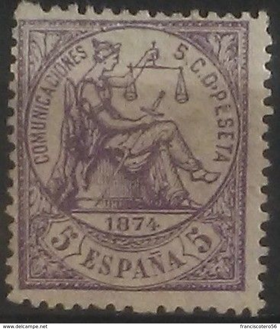 España: Año. 1874 - (Alegoría De La Justicia) - Unused Stamps