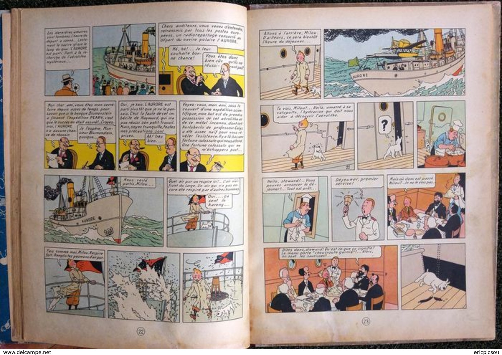 Tintin T10 - L'étoile mystérieuse (A20) - C - Réédition - (1943)