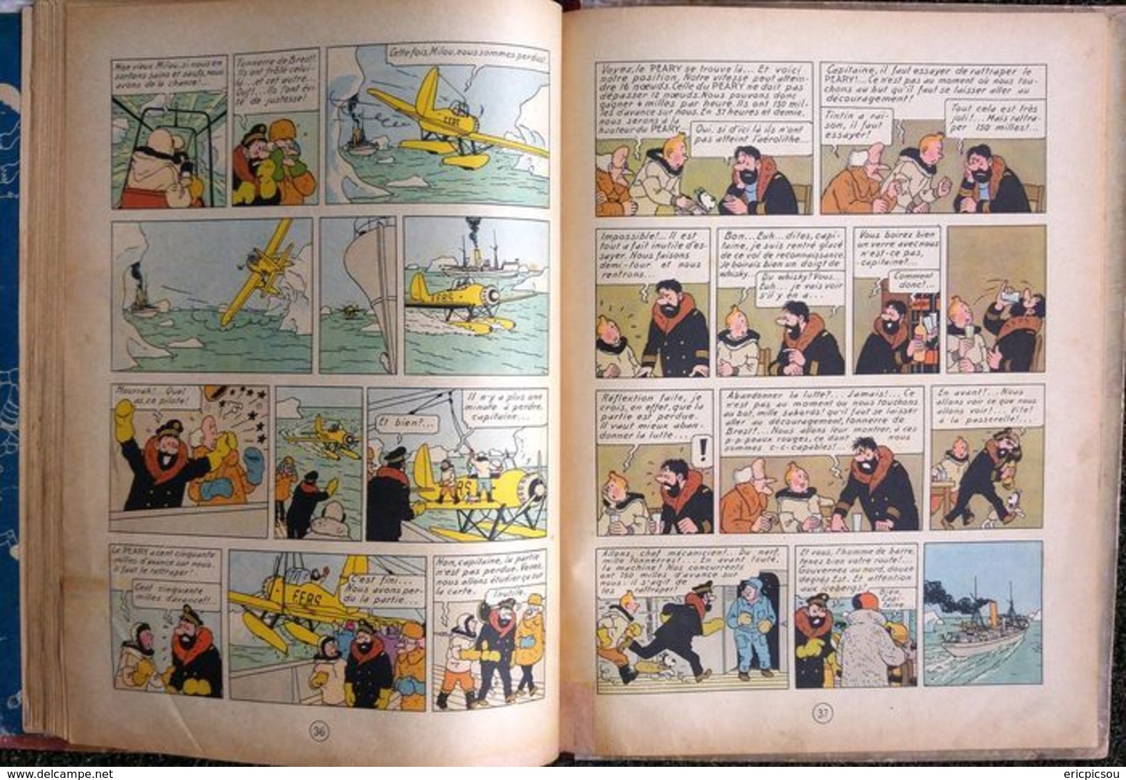 Tintin T10 - L'étoile mystérieuse (A20) - C - Réédition - (1943)