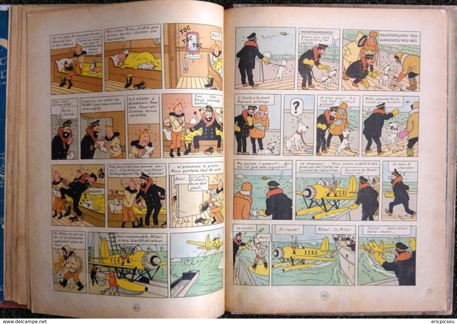 Tintin T10 - L'étoile mystérieuse (A20) - C - Réédition - (1943)