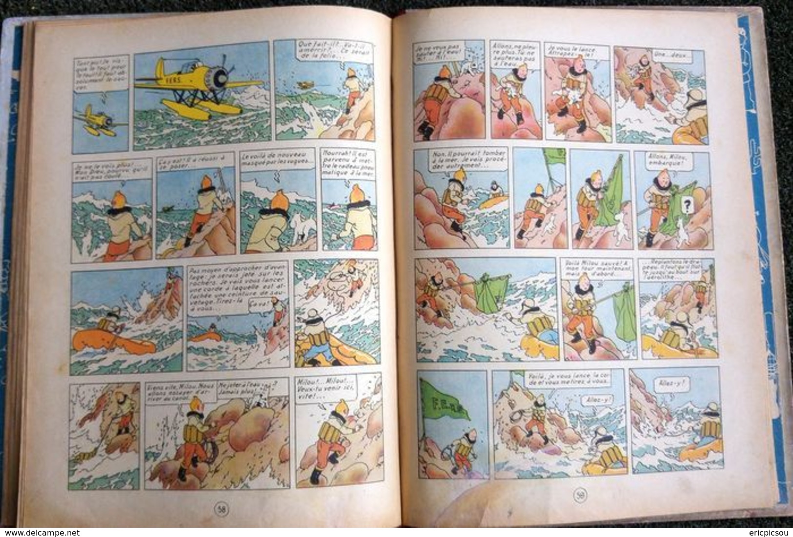 Tintin T10 - L'étoile mystérieuse (A20) - C - Réédition - (1943)