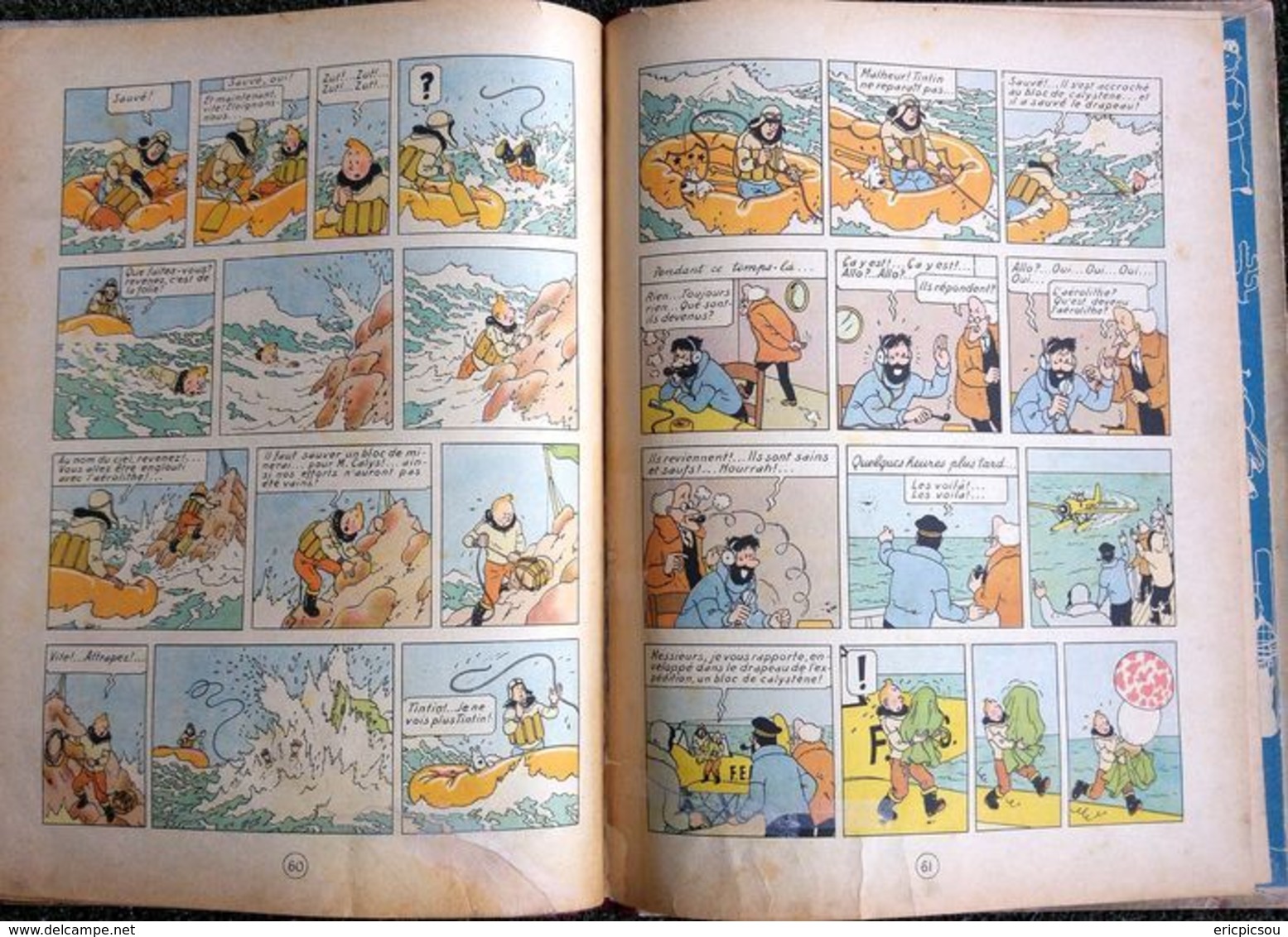 Tintin T10 - L'étoile mystérieuse (A20) - C - Réédition - (1943)