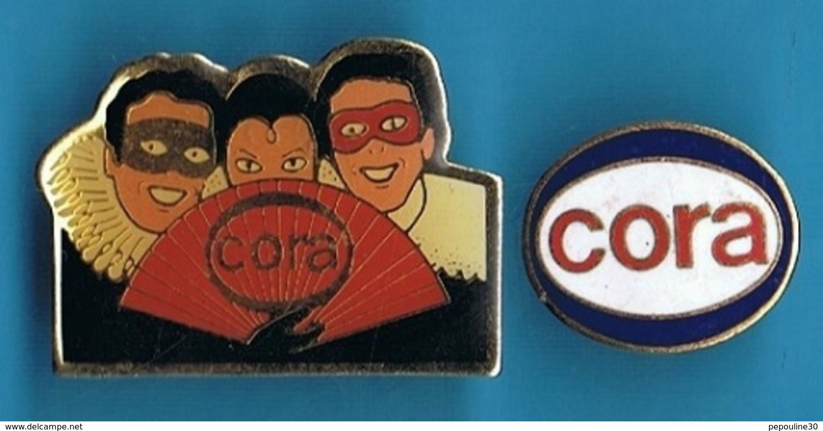 2 PIN'S // ** LOGOS / CORA ** - Lotti