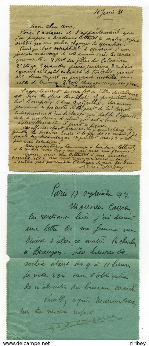 CARTE PNEUMATIQUE YT N°2603+2604 /  Type Chaplain 1.50frs Bleu Et Rouge   1827-31 - Telegramas Y Teléfonos