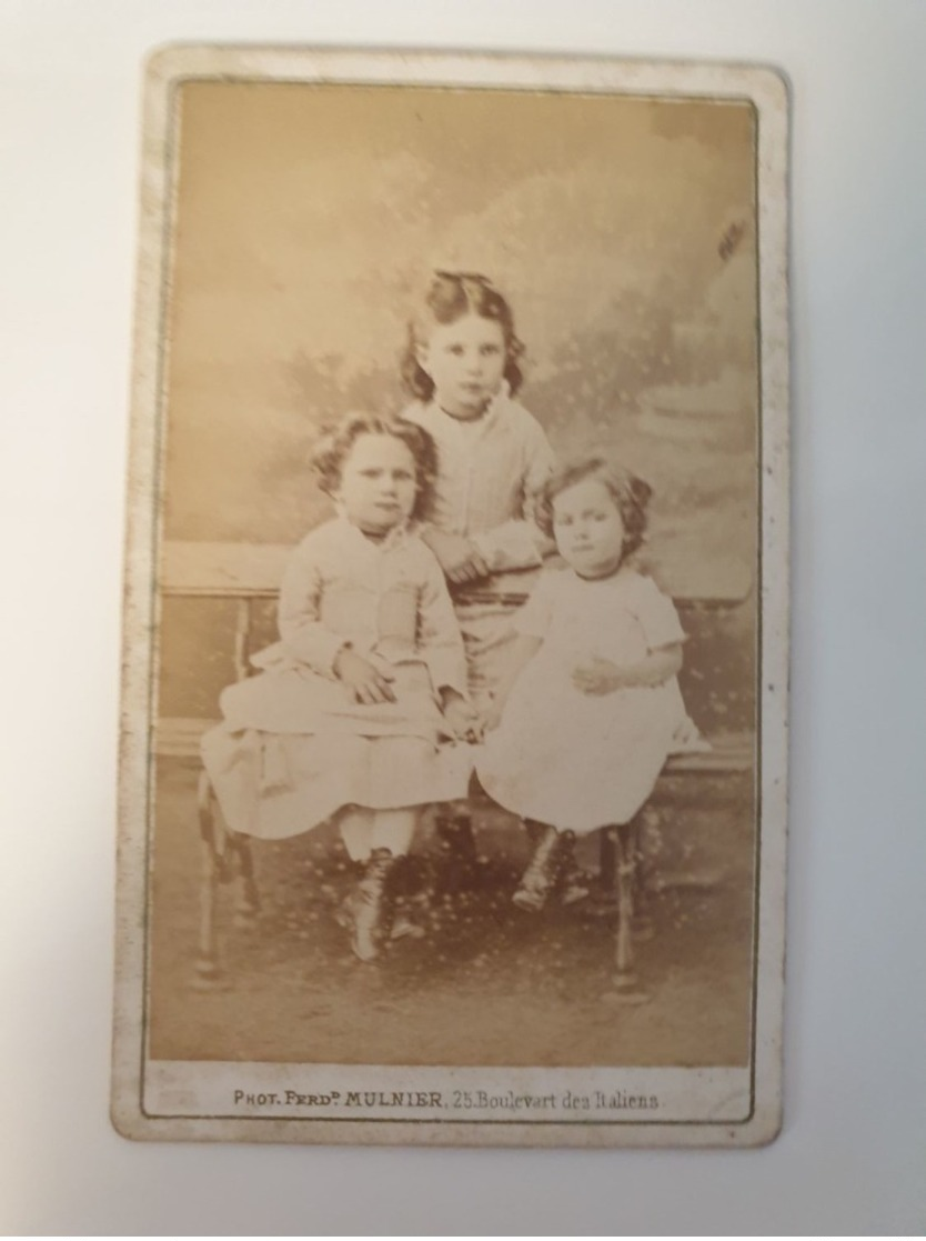 Cdv Exposition Universelle 1867. Photographe P. Munier. Portraits D Enfants - Alte (vor 1900)