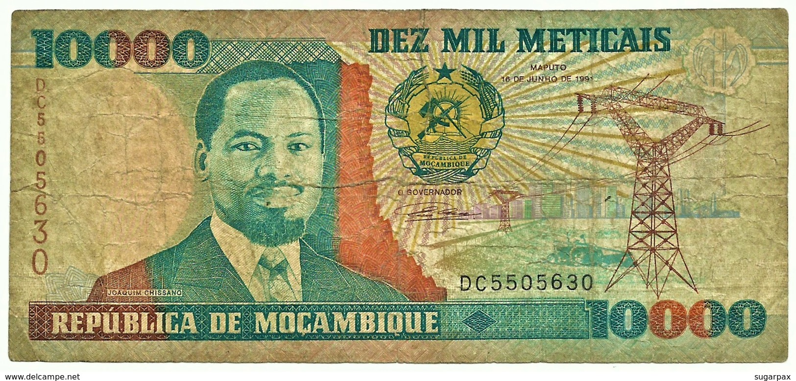 Mozambique - 10000 Meticais - 16.06.1991 - P 137 - Serie DC - 10.000 - Mozambique