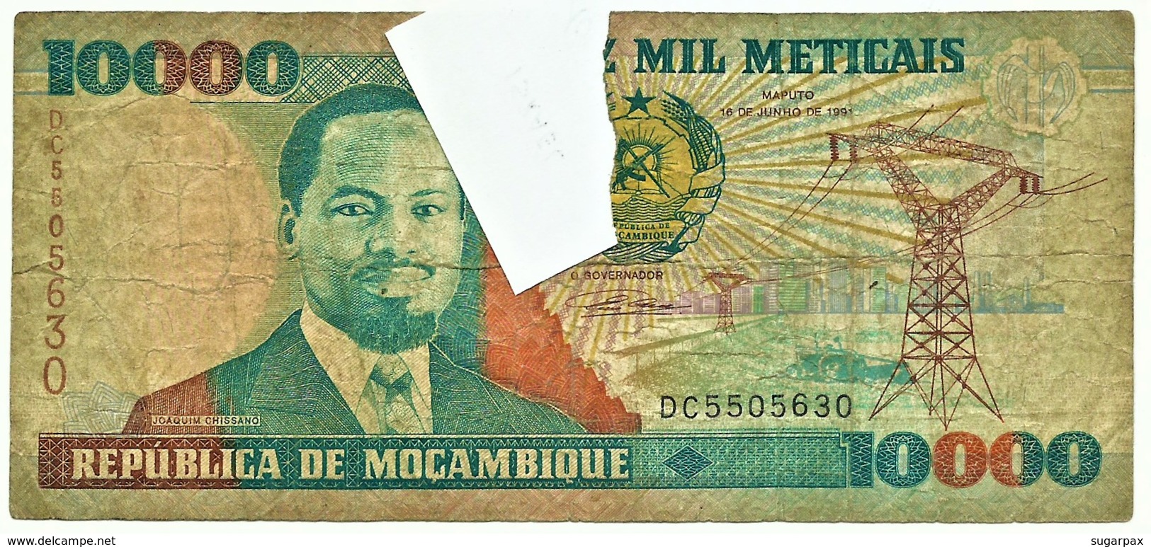 Mozambique - 10000 Meticais - 16.06.1991 - P 137 - Serie DC - 10.000 - Mozambique