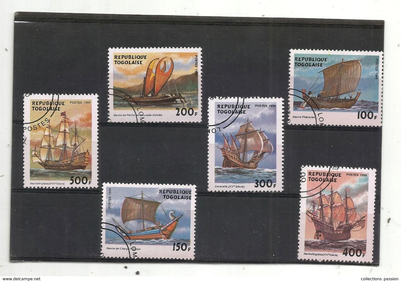 TOGO , Série De 5 Timbres , Bateau , Navire , Frais Fr 1.75 E - Togo (1960-...)