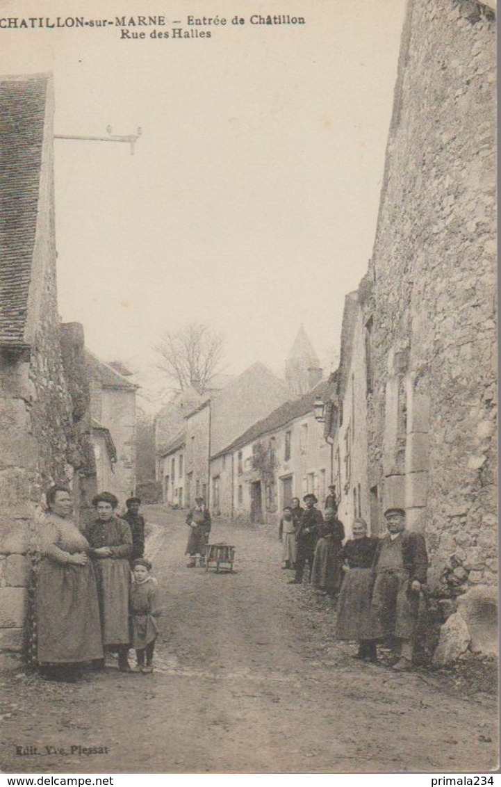 CHATILLON SUR MARNE - RUE DES HALLES - Châtillon-sur-Marne