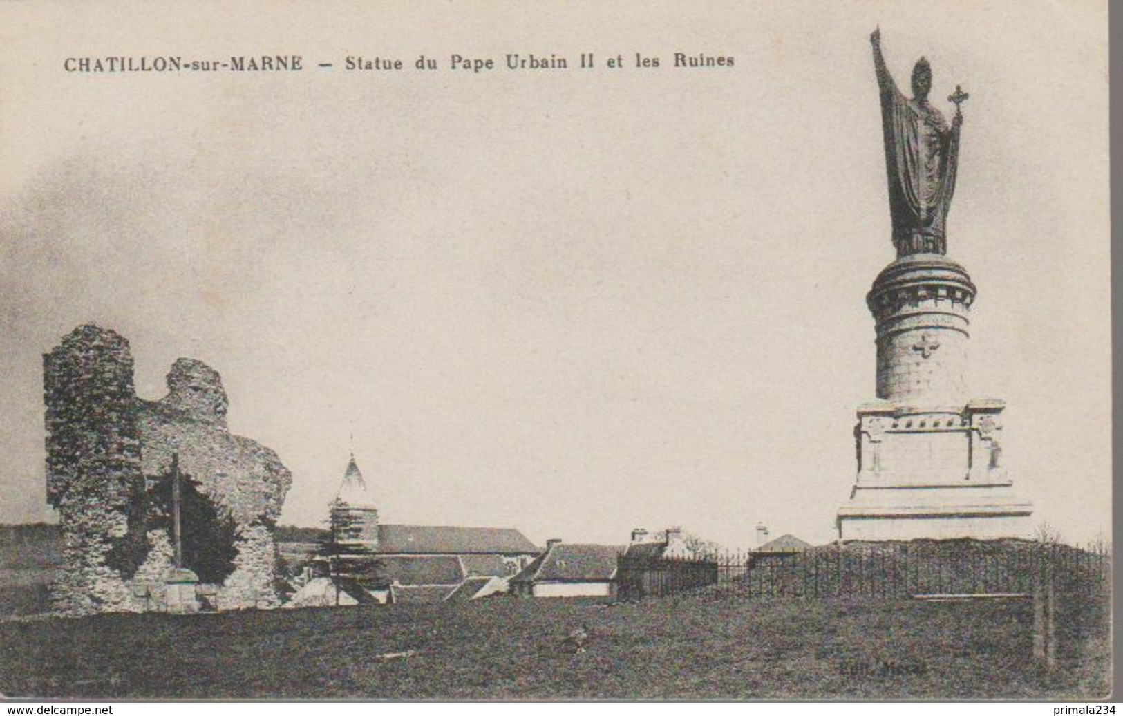 CHATILLON SUR MARNE - STATUE URBAIN II - Châtillon-sur-Marne