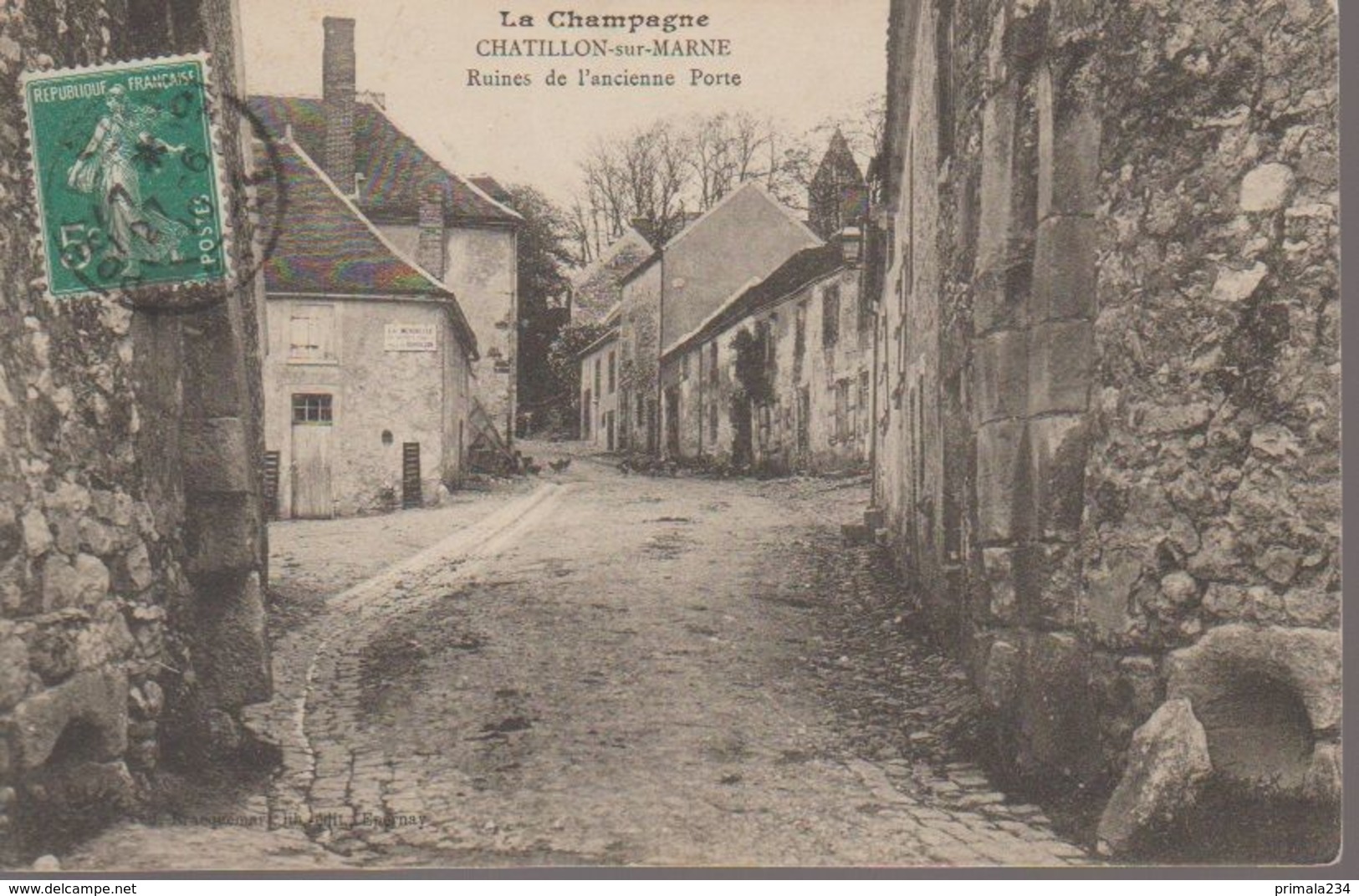 CHATILLON SUR MARNE - RUINES DE L ANCIENNE PORTE - Châtillon-sur-Marne