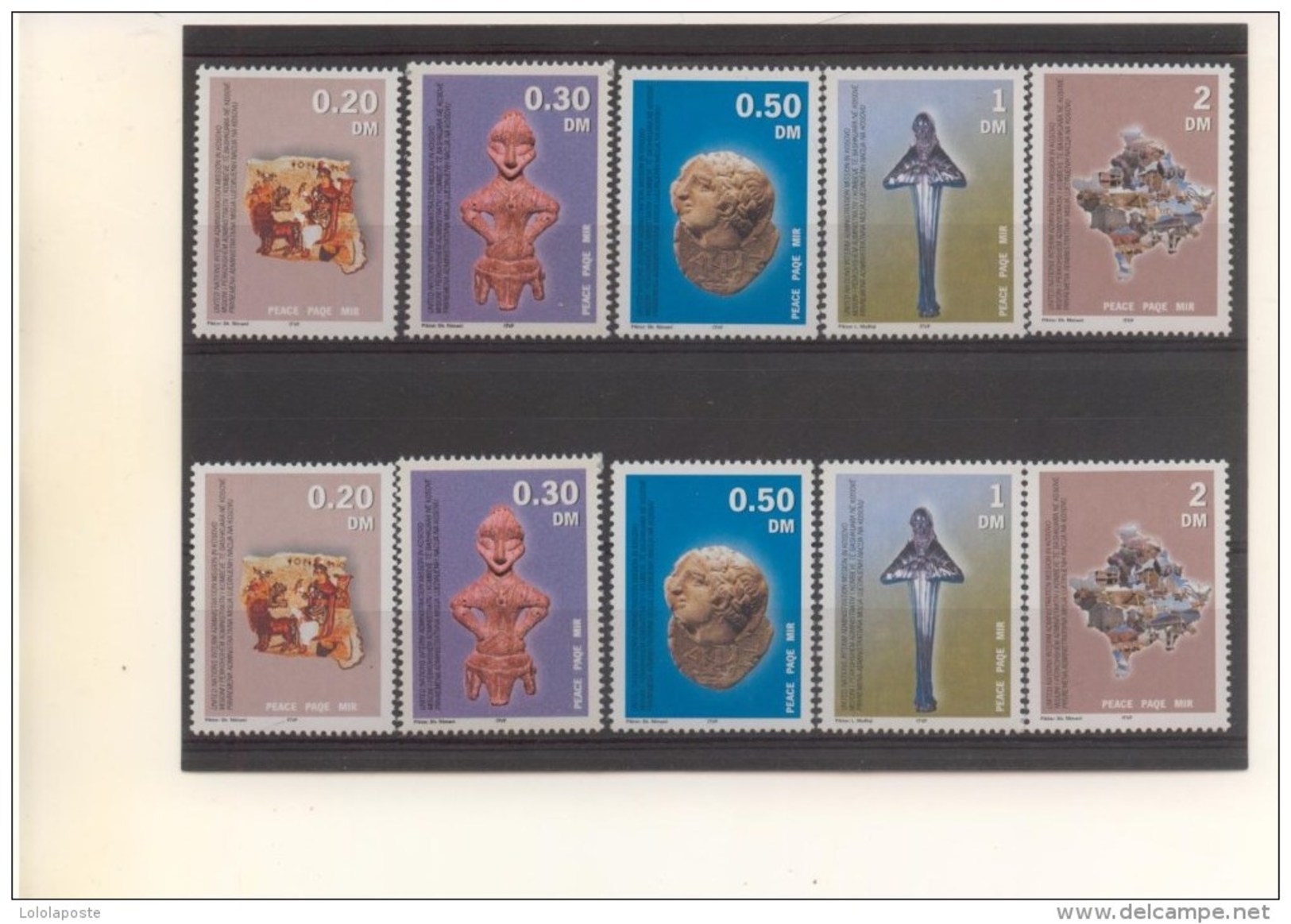 NATION-UNIS Au KOSOVO - N° 1/5 ** ( MNH ) LUXES - Cote 27€ - Ungebraucht