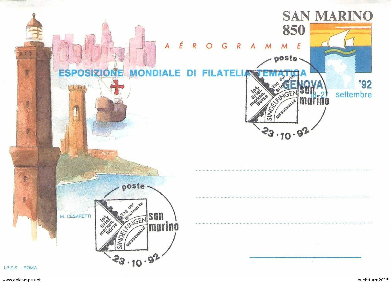 SAN MARINO - AEROGRAMME 850L //ak897 - Postal Stationery