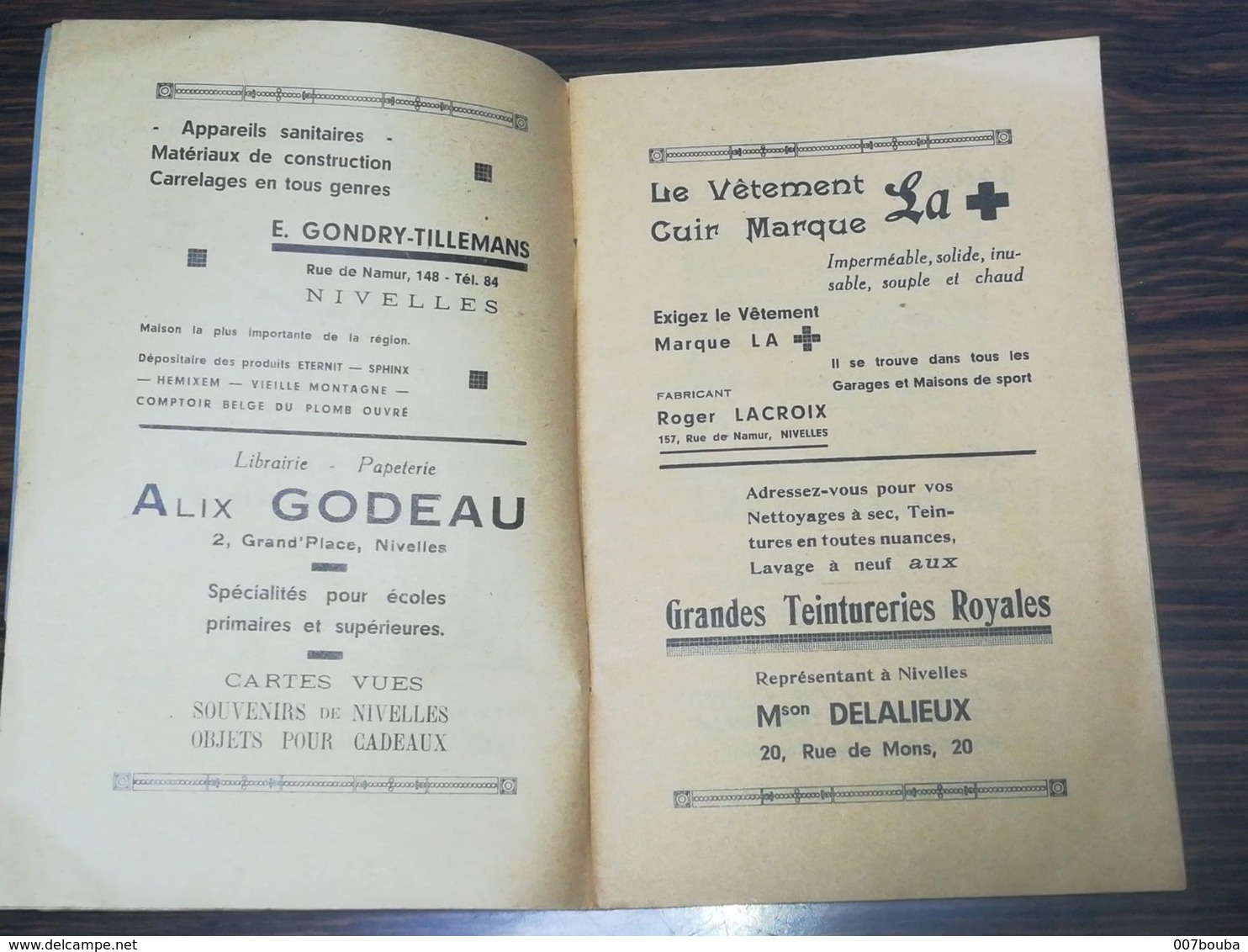 Nivelles - Programme Des Concerts De Carillon 1937 - Programma's