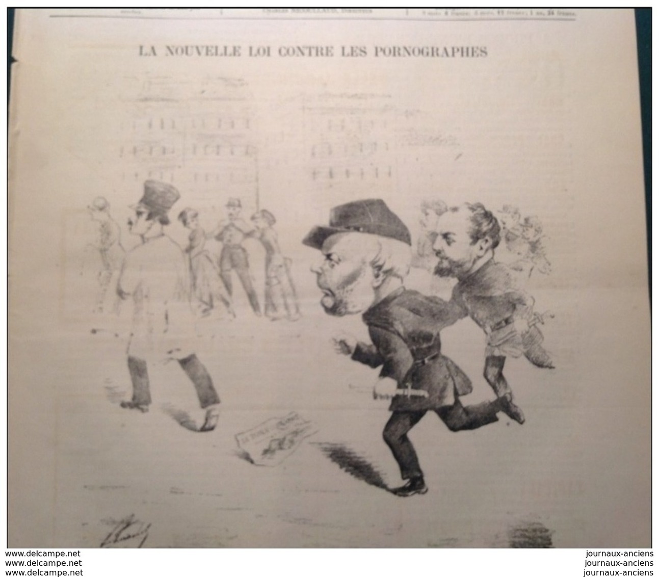 1882 NOUVELLE LOI CONTRE LES PORNOGRAPHES / ÉVÉNEMENTS D&acute;EGYPTE / CHENONCEAUX / KRACH DE GAMBETTA / LE MONDE PARIS - Historical Documents