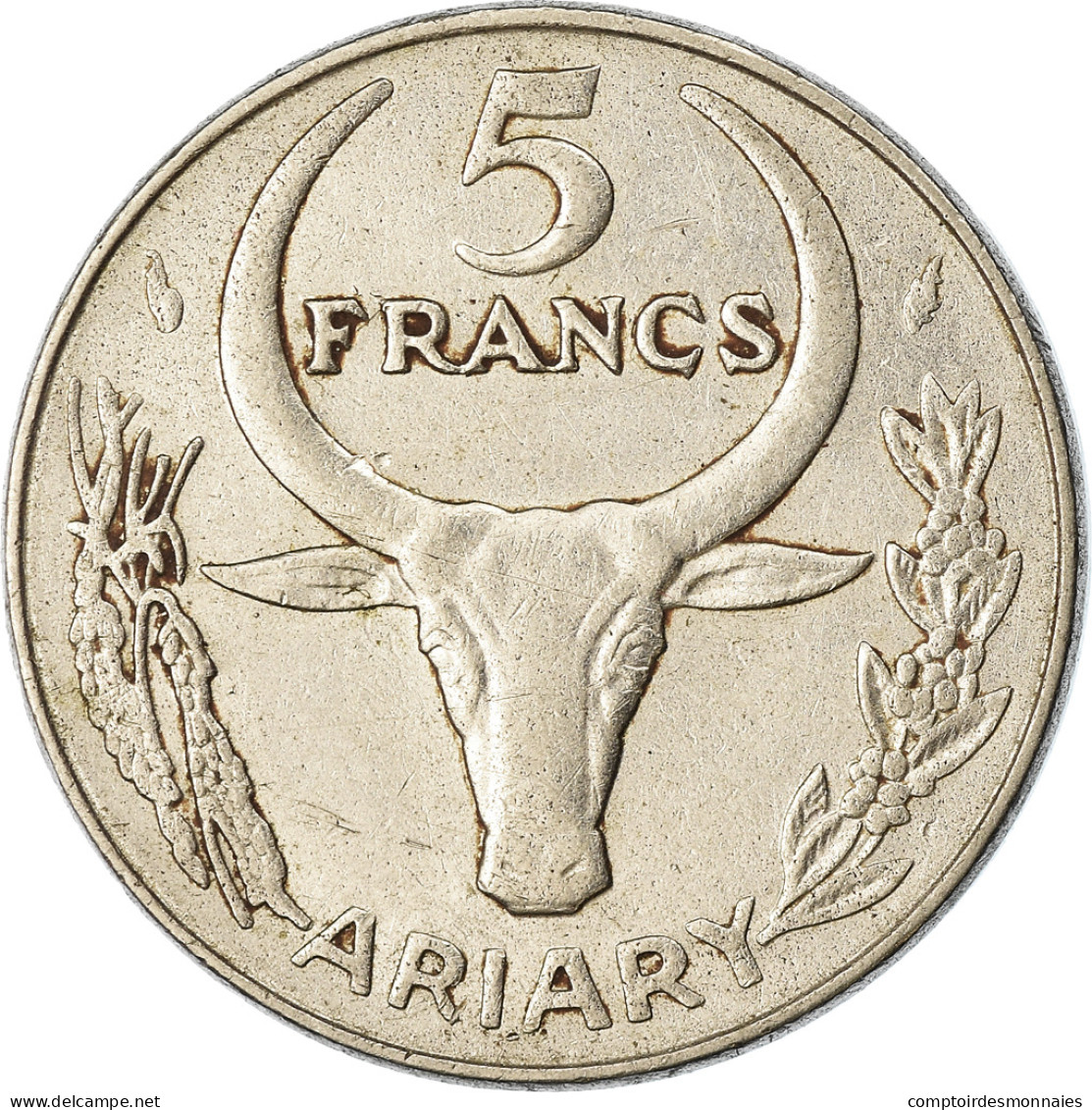 Monnaie, Madagascar, 5 Francs, Ariary, 1977, Paris, TTB, Stainless Steel, KM:10 - Madagaskar
