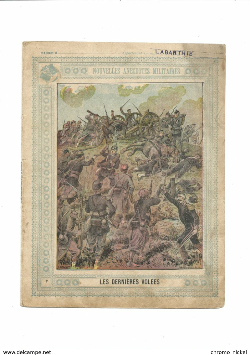 Les Dernières Volées Anecdotes Militaires 1870 Didactique Protège-cahier Couverture 220 X 175 Bien - Copertine Di Libri