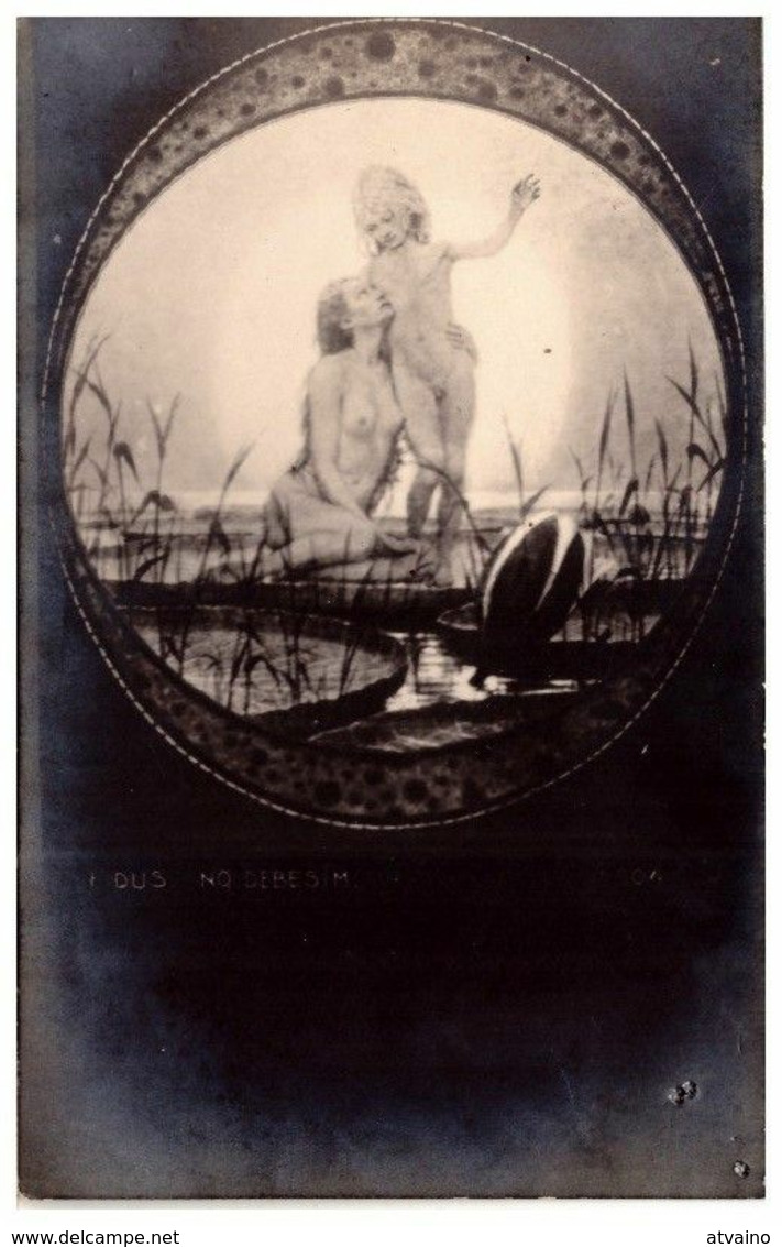 Artist-Signed- Fidus - Exotic Nudes Nude Art 1920s PHOTO-POSTCARD - Fidus