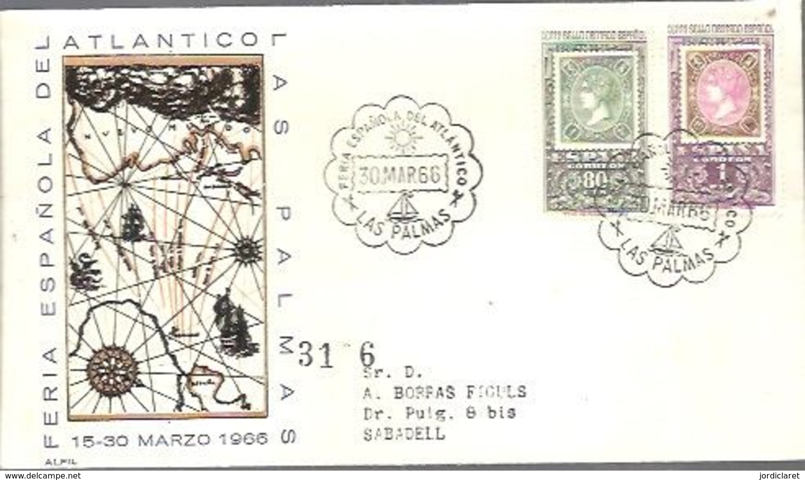 MATASELLOS 1966 LAS PALMAS - Lettres & Documents