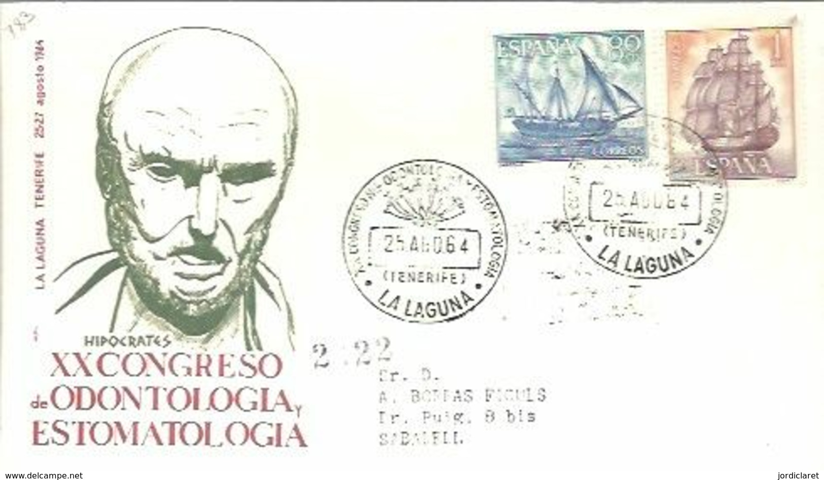 MATASELLOS 1964 LA LAGUNA - Lettres & Documents