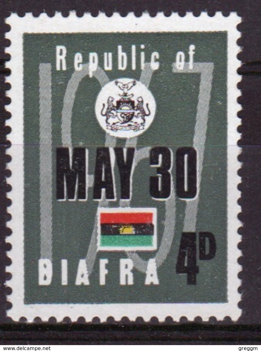 Biafra 1968 Single 4d Stamp From The Set To Celebrate Independence. - Nigeria (1961-...)