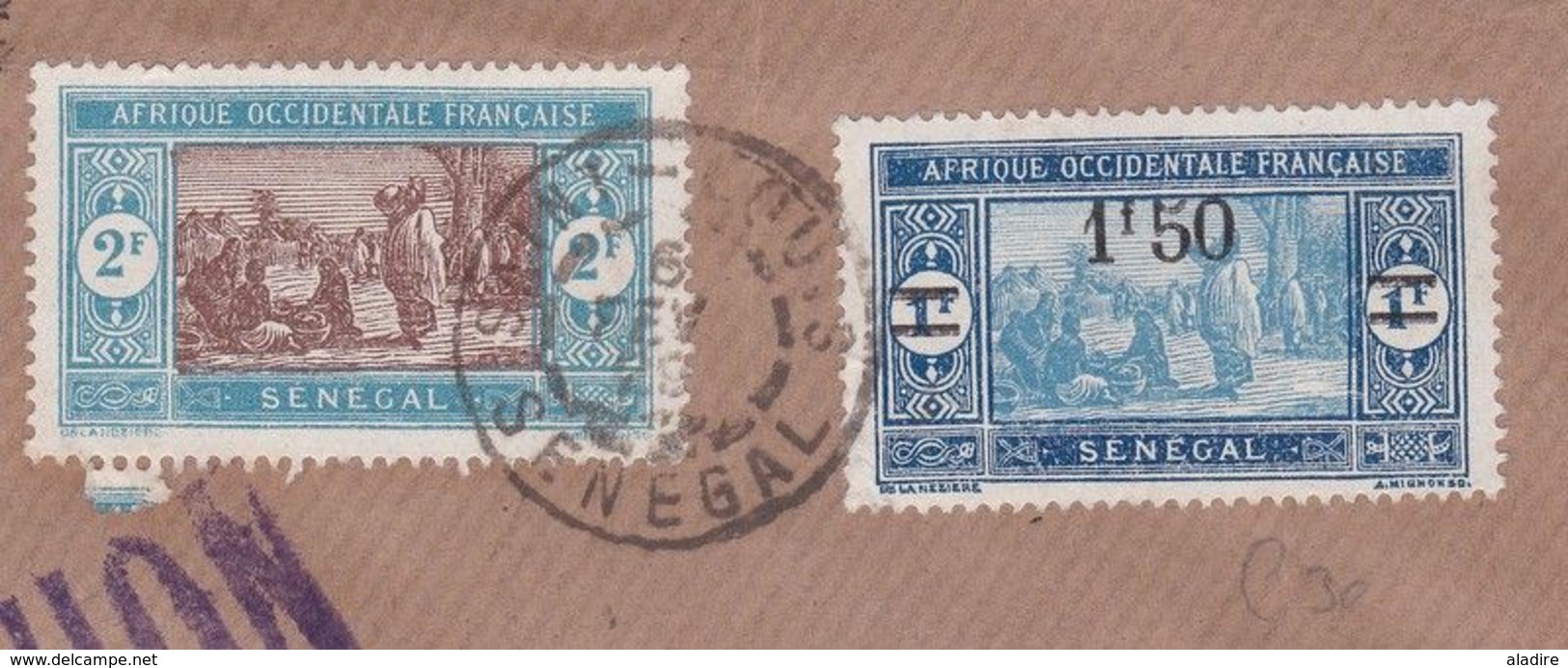 1929 - Enveloppe Par Avion Précurseur De Saint Louis Du Sénégal Vers Arras, France - Ligne Mermoz - Dakar Toulouse - Lettres & Documents