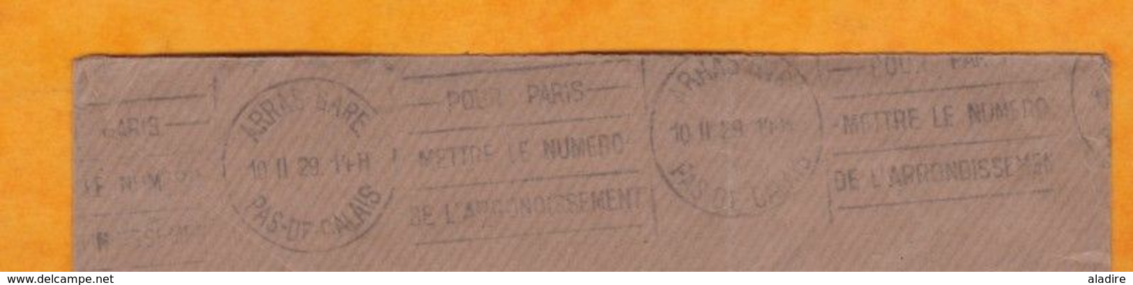 1929 - Enveloppe Par Avion Précurseur De Saint Louis Du Sénégal Vers Arras, France - Ligne Mermoz - Dakar Toulouse - Briefe U. Dokumente